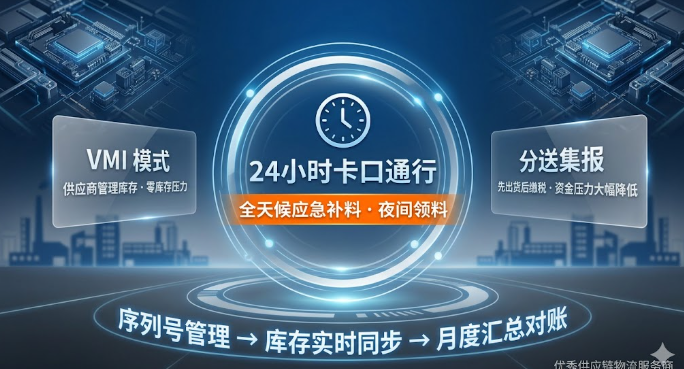 全球汽车电子Tier 1供应商VMI保税仓储管理项目